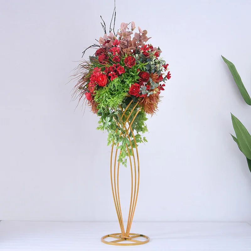 Geometric Metal Flower Vase Wedding Centerpiece Stand