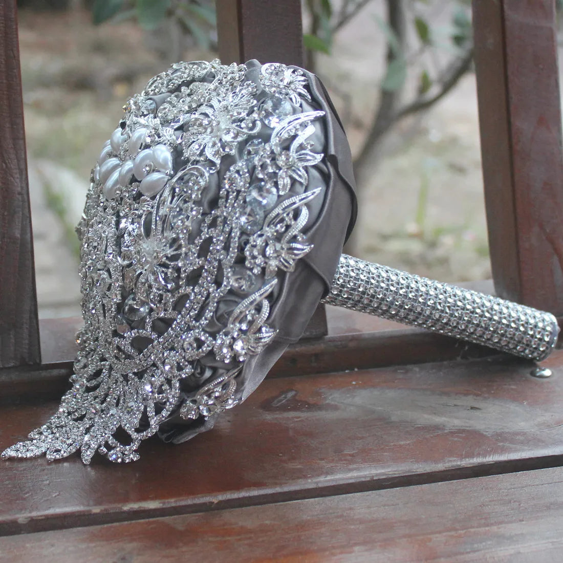 Heart Shape Brooch Bridal Bouquet