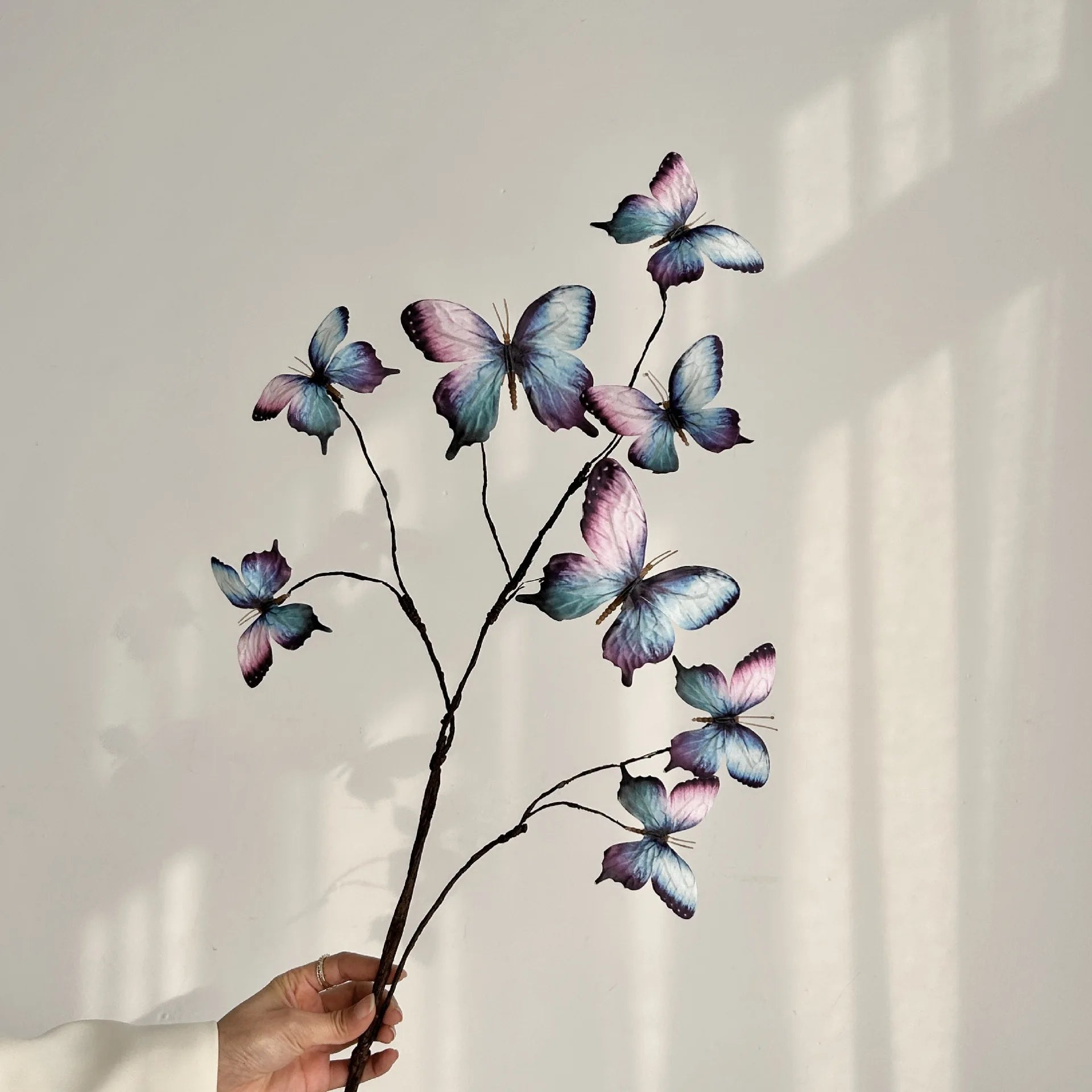 Faux Butterfly Flower Arrangement Decor