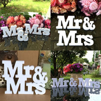 Wedding Anniversary Wedding Decoration Letter Ornament Wedding Table Mr & Mrs Mr & Mrs Signs Venue Decorations
