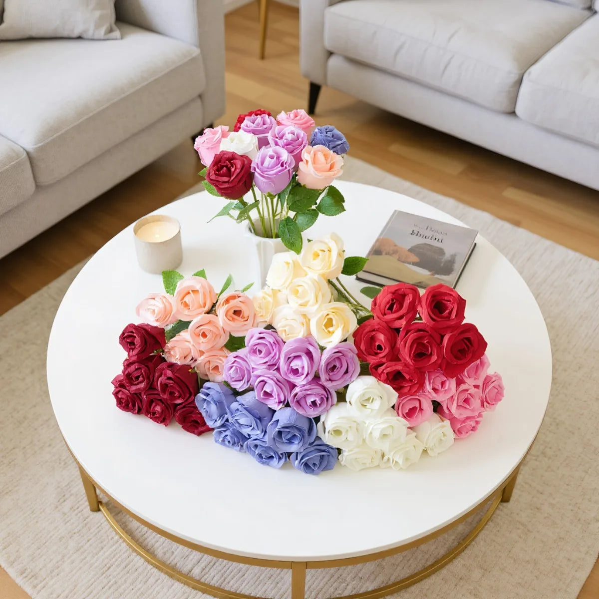 13in Artificial Rose Bouquet