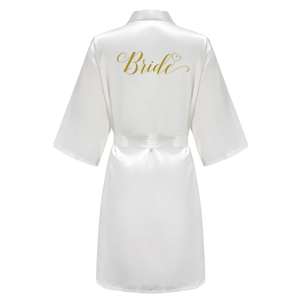 Kimono Satin Robes for the Wedding Party