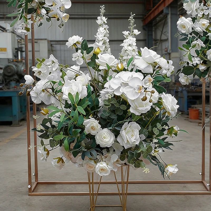 Forest Style Triangle Flower Row Wedding Decoration