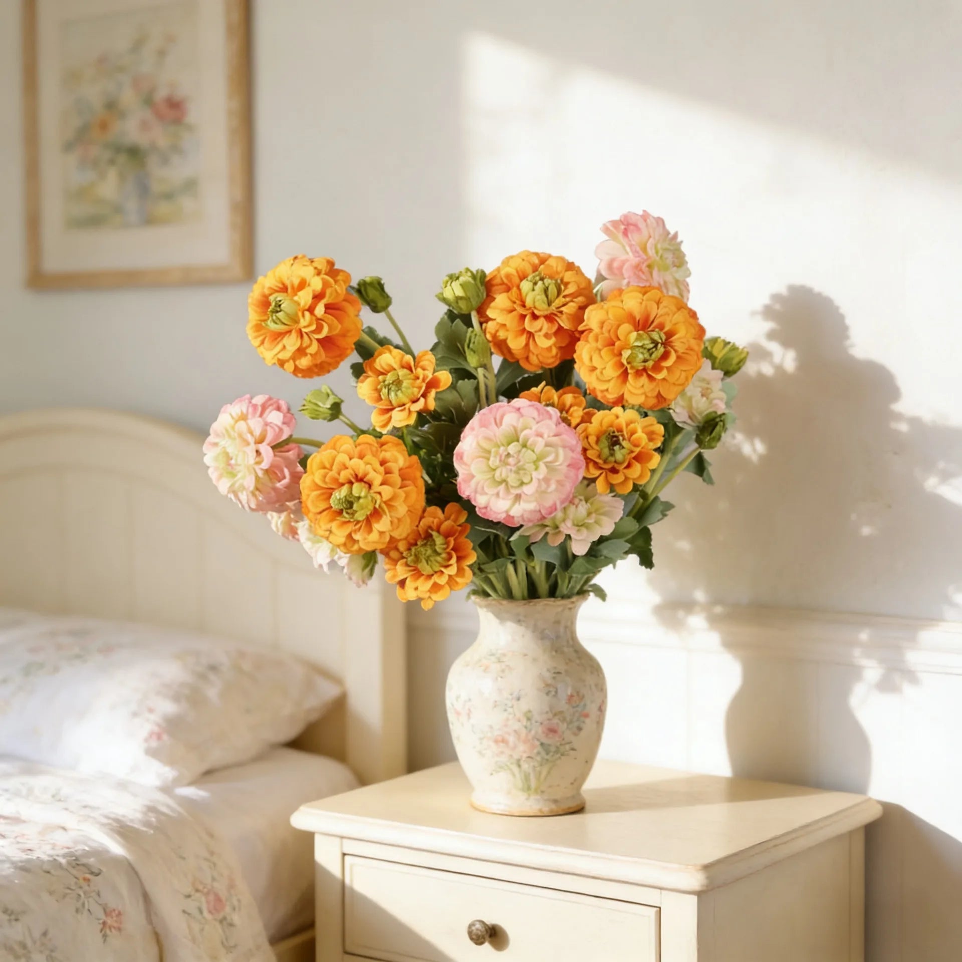 20.9in Artificial Dahlia Flower Stem