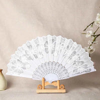 Fashion Wedding White Folding Fan Wedding Cosplay Party Home Decorativ