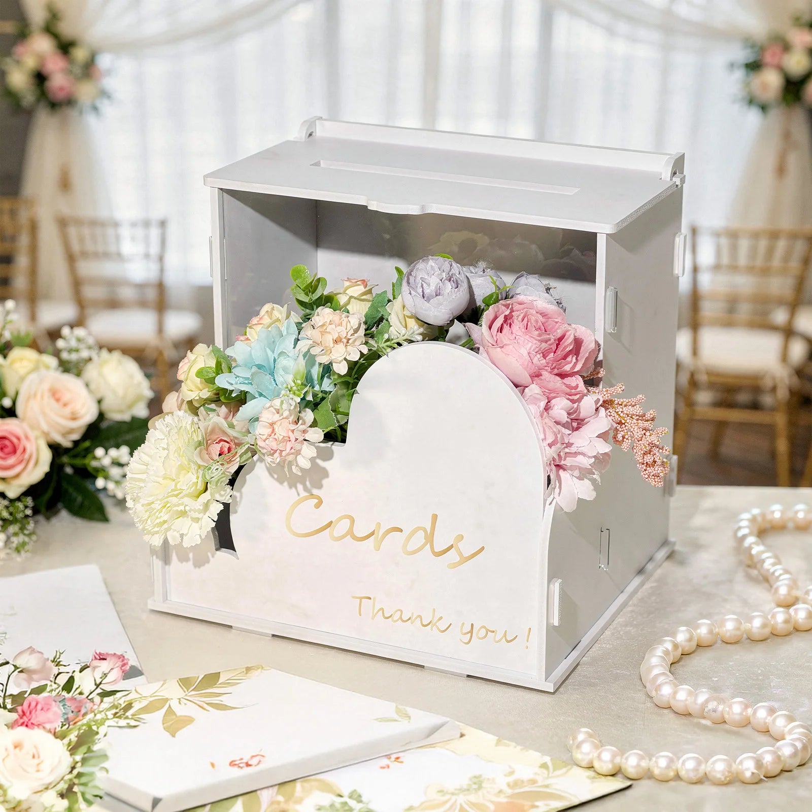 Flower Card Box for Wedding Cards and Gifts