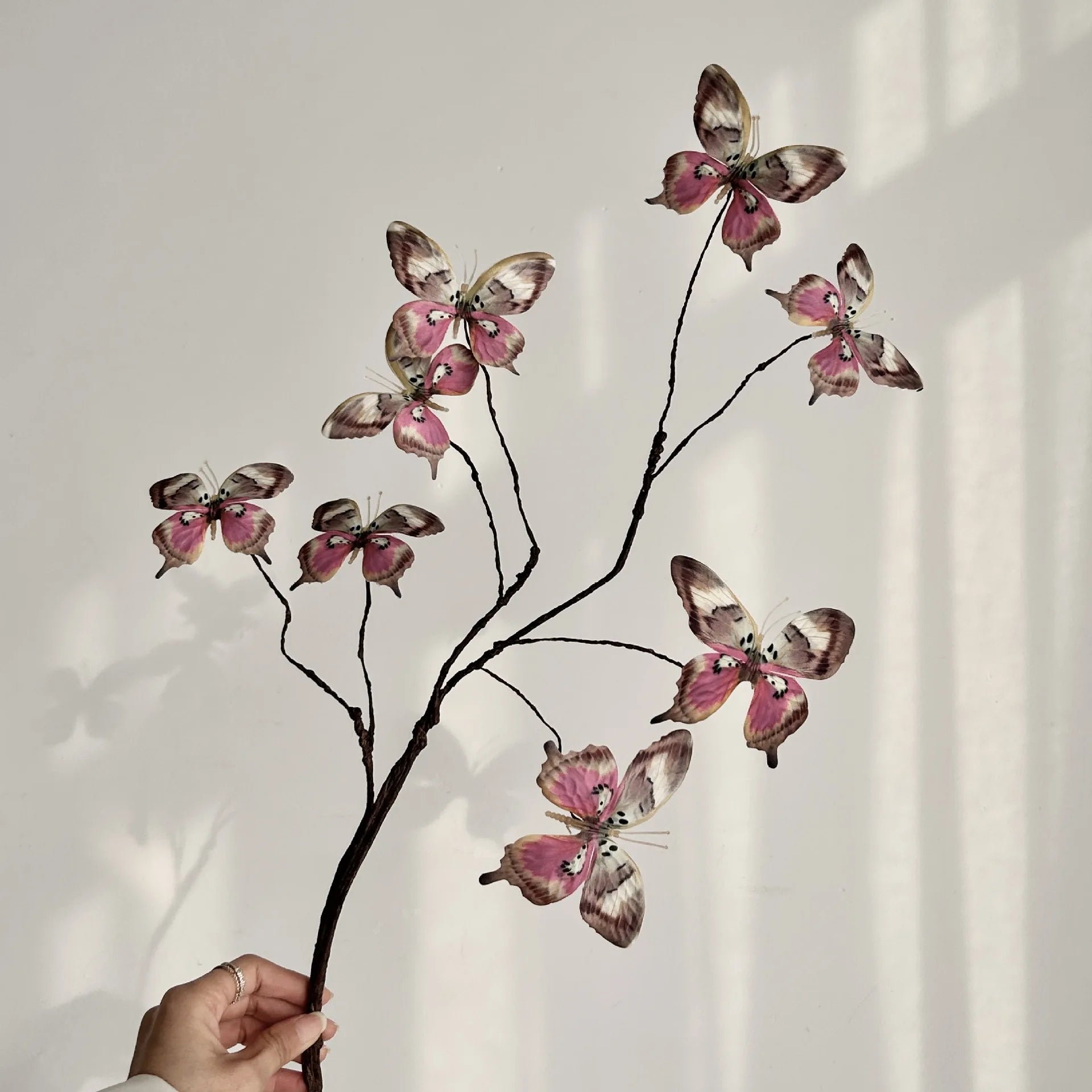 Faux Butterfly Flower Arrangement Decor