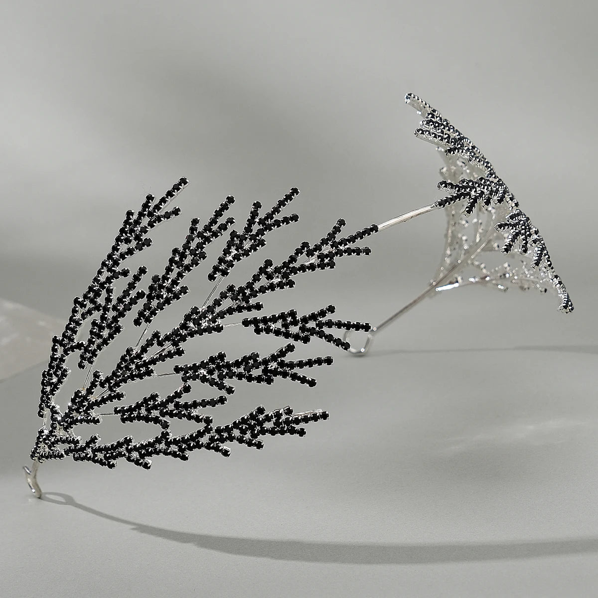 Silver Crystal Bridal Crown