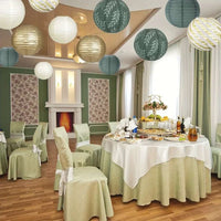 Sage Paper Lantern Wedding Decoration Background Retro Green Lantern S
