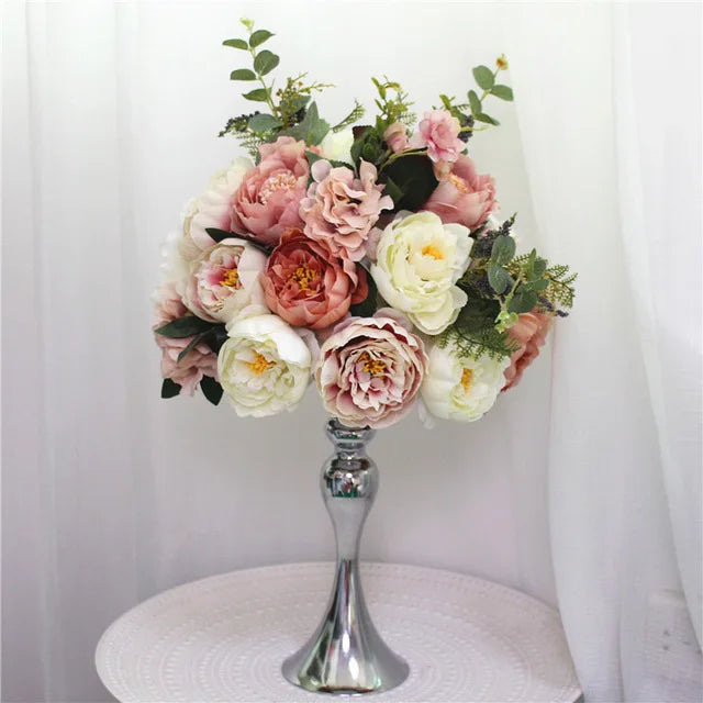 Silk Floral Ball Centerpieces — 35cm, 45cm & 50cm, Multiple Colors and Designs