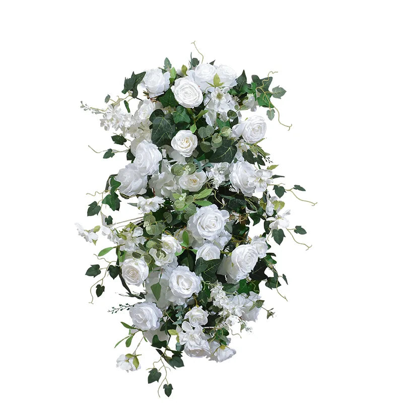Forest Style Triangle Flower Row Wedding Decoration