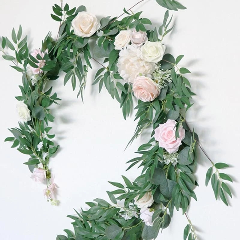 Green Leaf Rattan Vine Garland