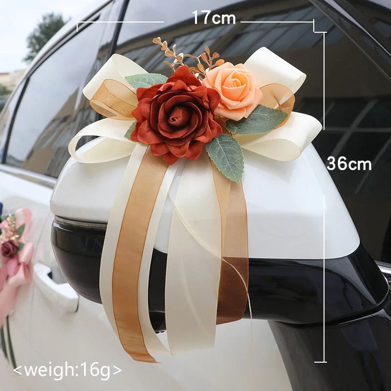Wedding Car Flower Decoration Set
