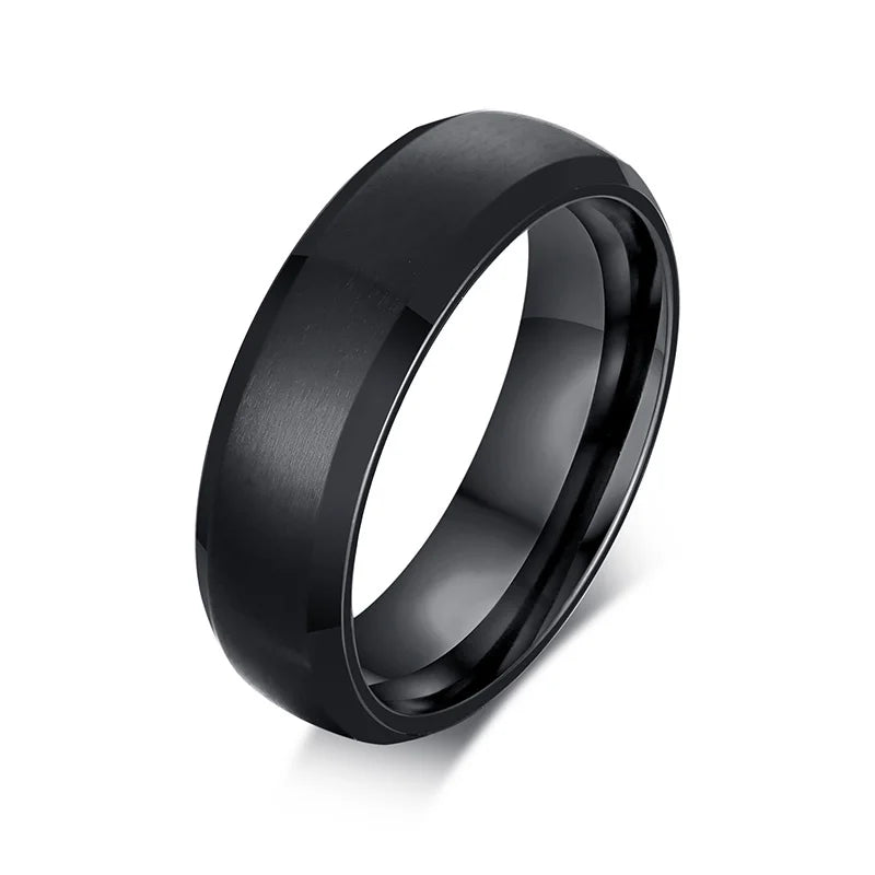 Personalized Stainless Steel Engraved Men’s Ring Band