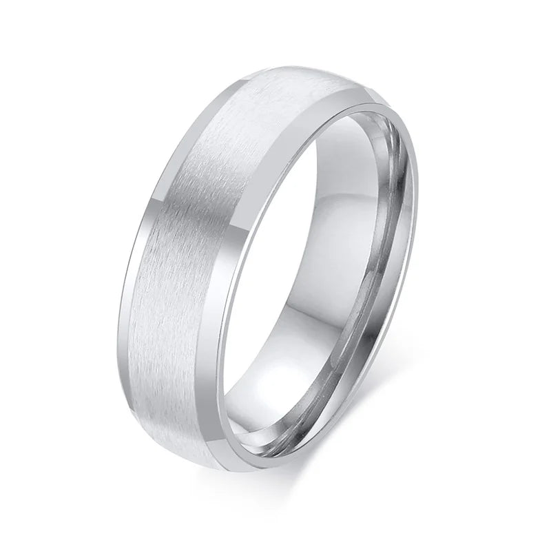 Personalized Stainless Steel Engraved Men’s Ring Band