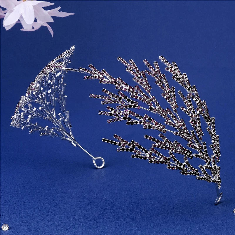 Silver Crystal Bridal Crown