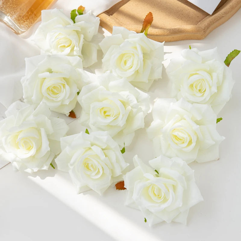 Silk Rose Heads