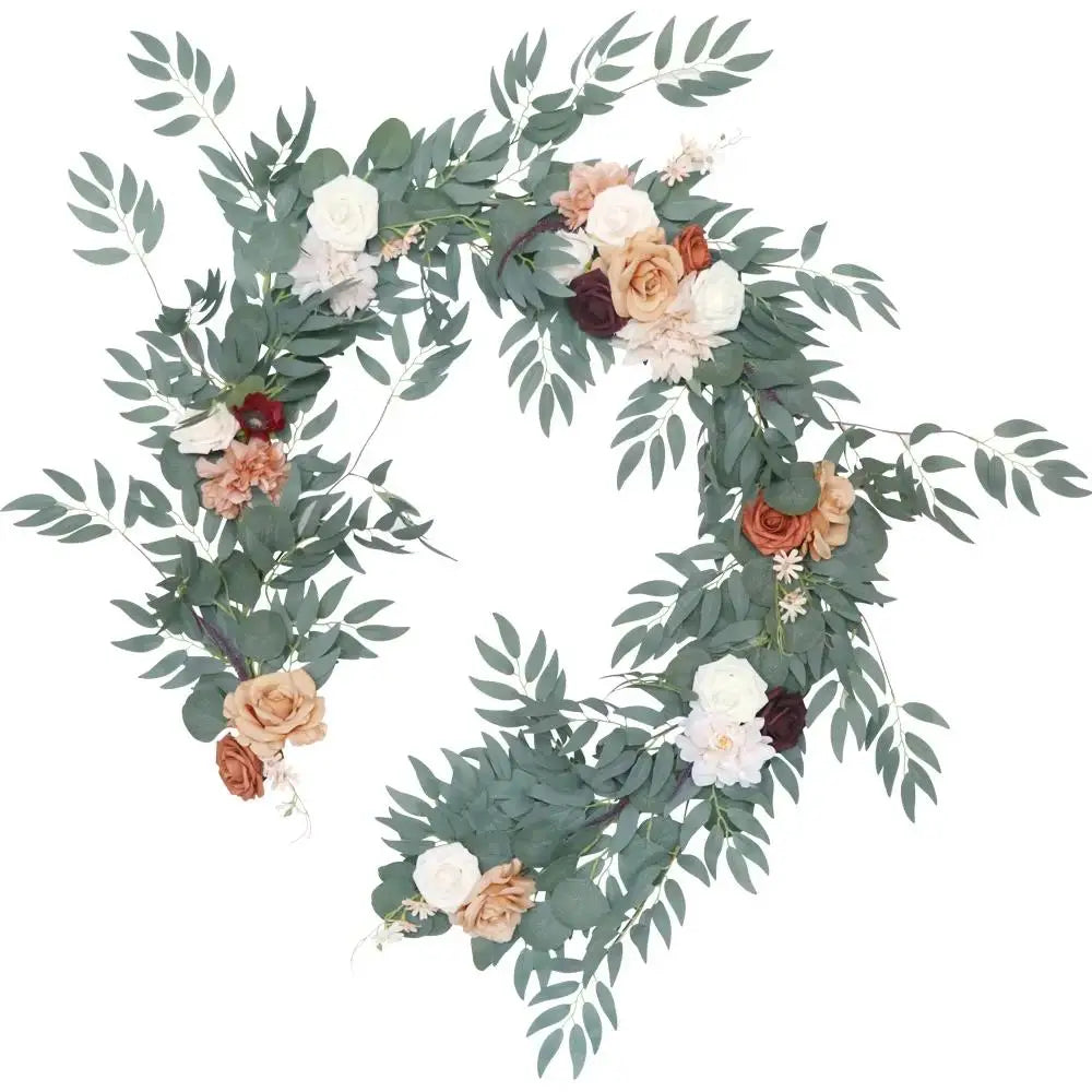 Long Eucalyptus Garland Wedding Table Centerpiece
