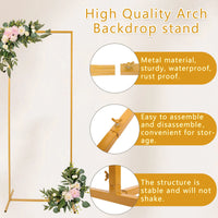 Wedding Arch Metal Iron Backdrop Stand Wedding Floral Decoration Props Birthday Party Balloon Arch Backdrop Stand Baby Shower