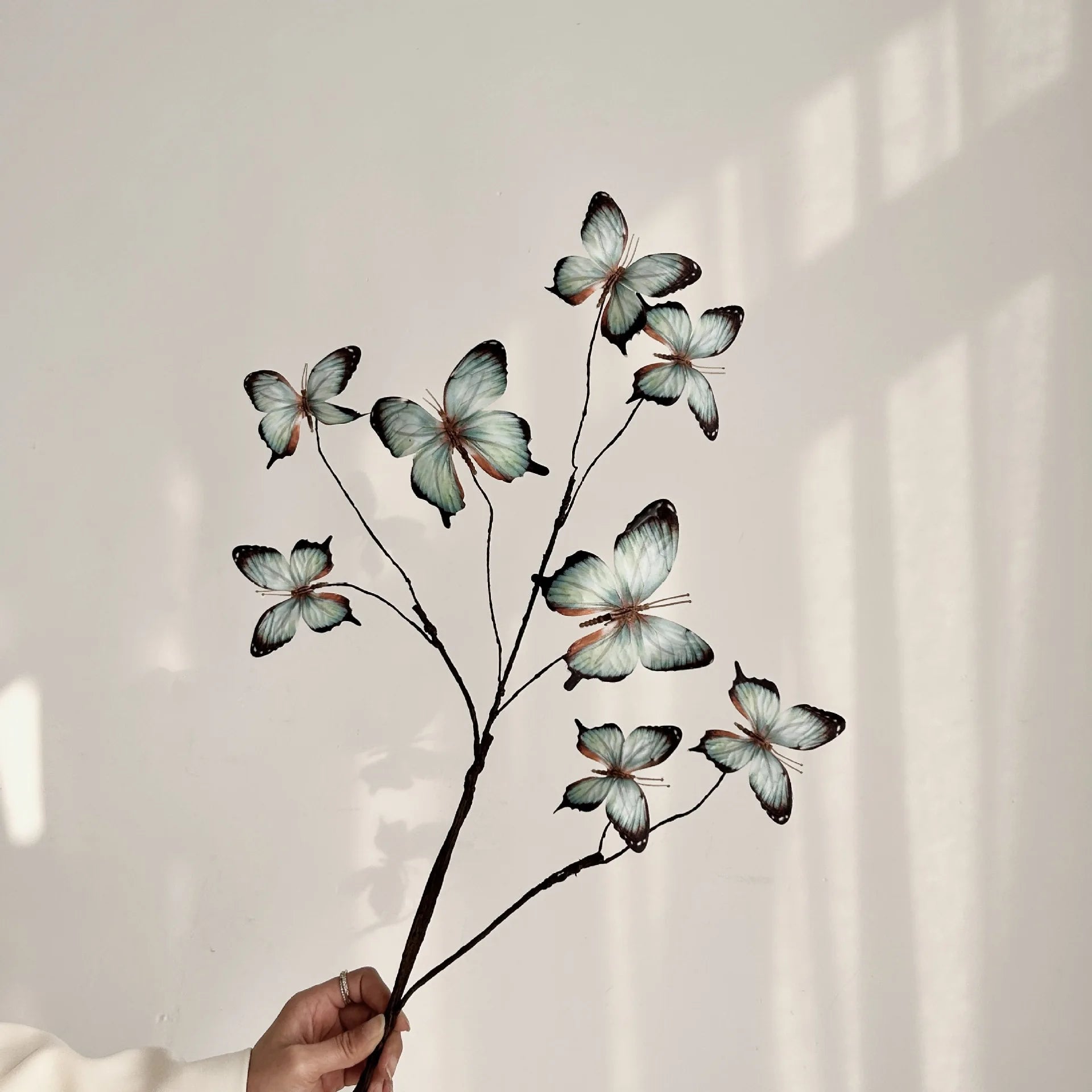 Faux Butterfly Flower Arrangement Decor