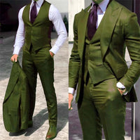 Elegant Wedding Tuxedos Suits Slim Fit Bridegroom For Men 3 Pieces Gro