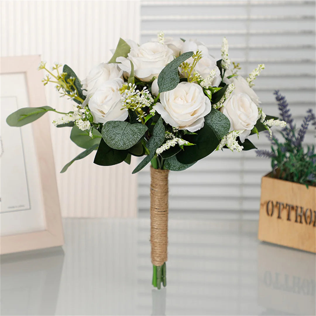 European Style Bridal Rose Bouquet