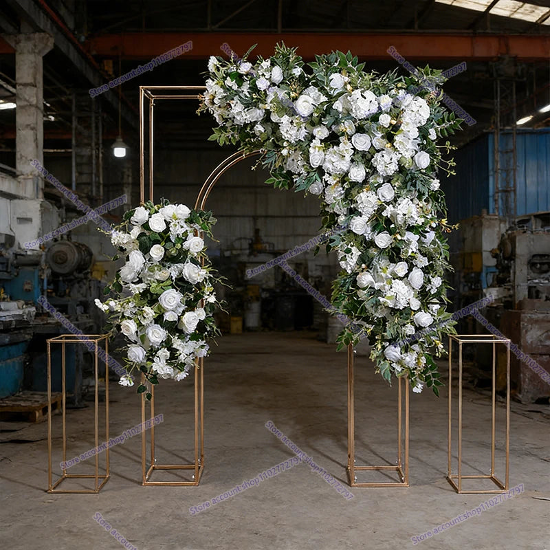 Forest Style Triangle Flower Row Wedding Decoration