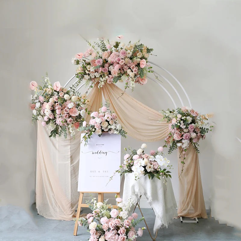 Vintage Pink Floral Arrangement for Wedding and Home Décor