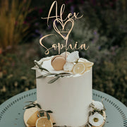 Custom Wedding Cake Topper Acrylic Name Decoration