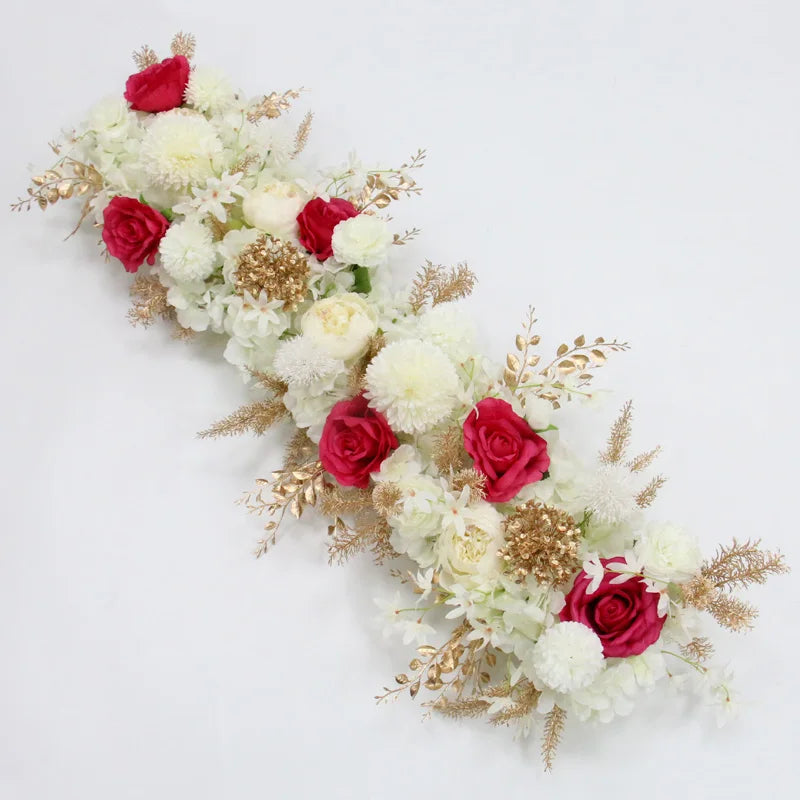 Boho Rose & Hydrangea Wedding Floral Arrangement – 4 Colors
