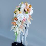 Silk Rose Bridal Flower Bouquet