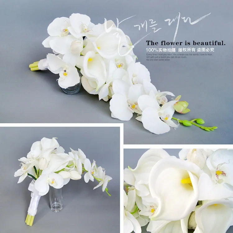 Cascading Bridal Artificial Flower Bouquet