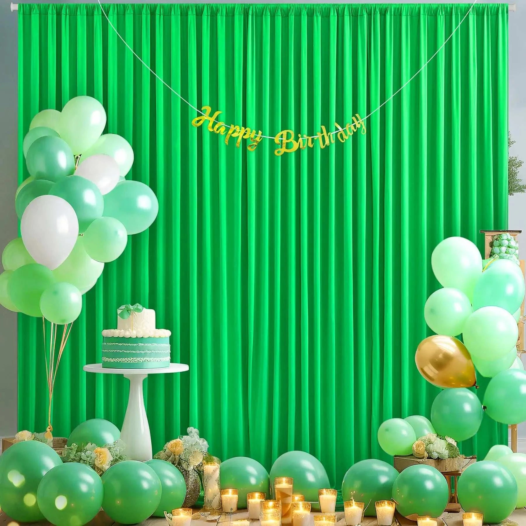 5FTx20FT Backdrop Ceiling Drapes Wrinkle Free Tent Draping Curtains fo
