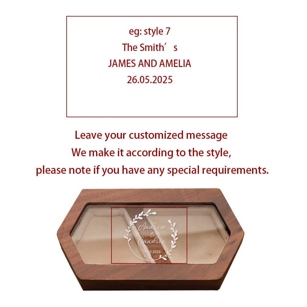 Personalized Wedding Ring Box