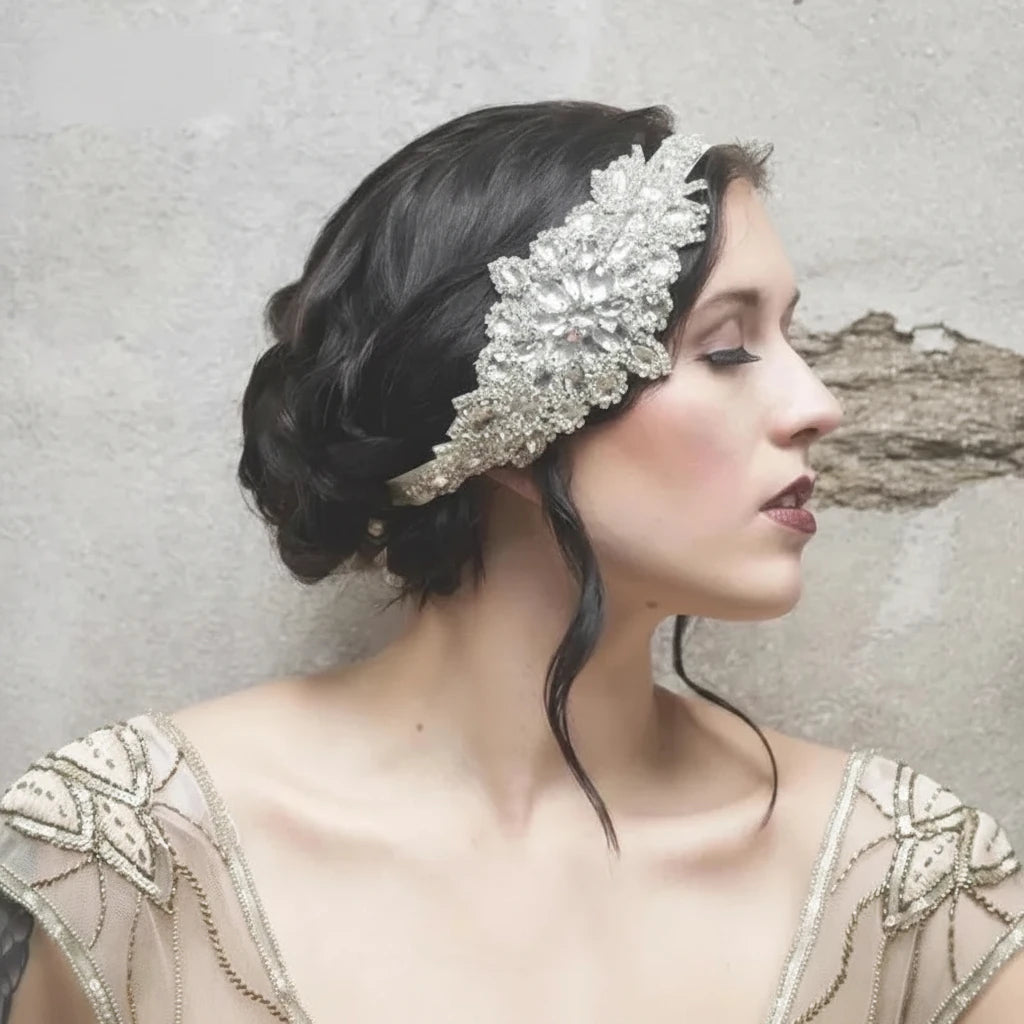 Gatsby Rhinestone Bridal Headband