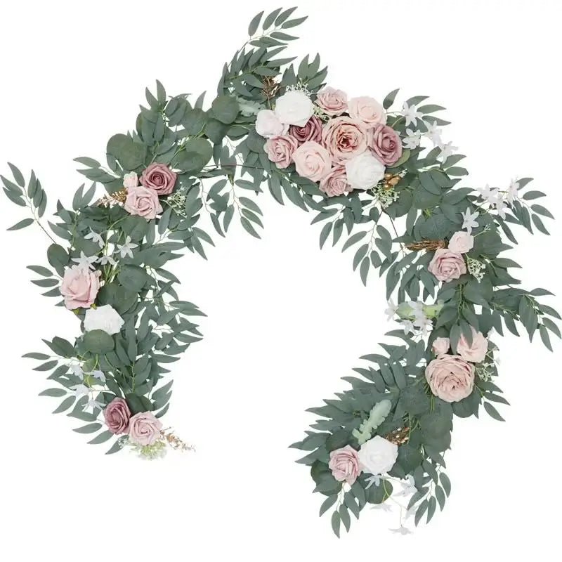 Long Eucalyptus Garland Wedding Table Centerpiece
