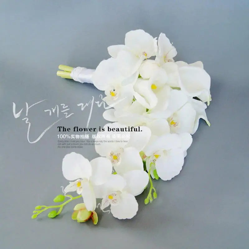 Cascading Bridal Artificial Flower Bouquet