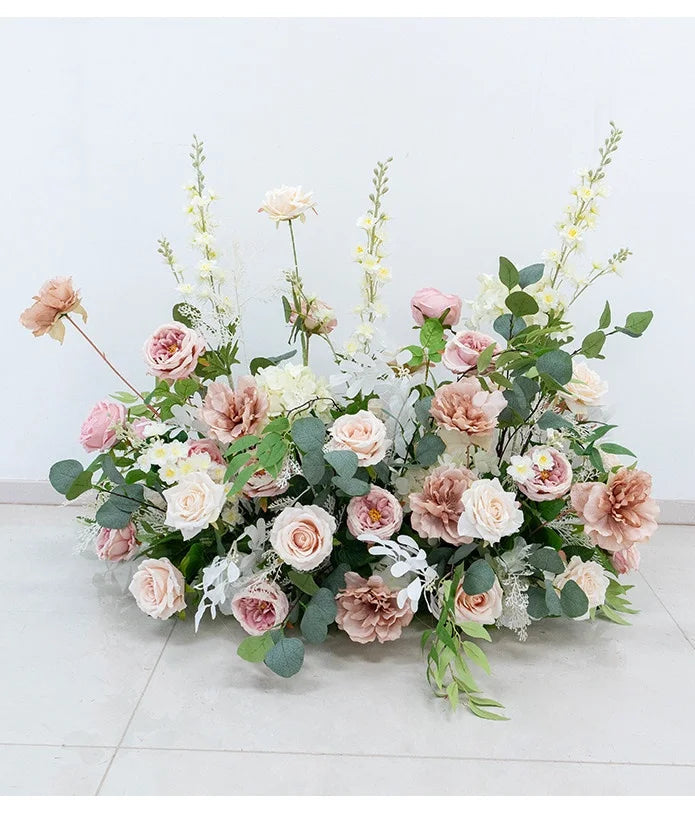Romantic Blush Garden Wedding Floral Arrangements