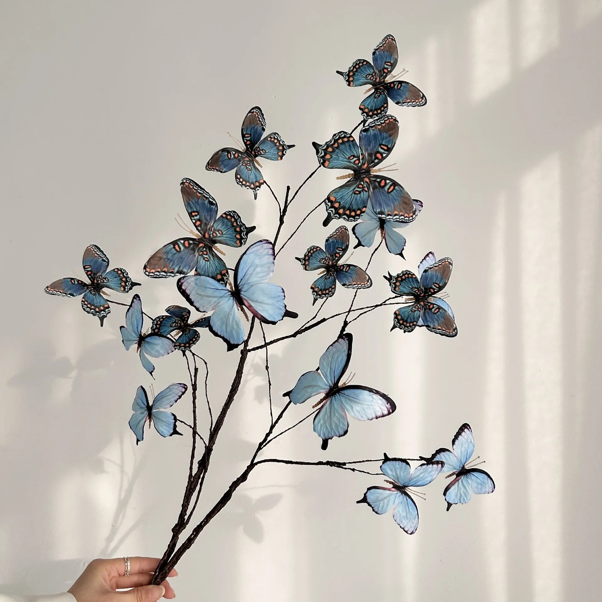 Faux Butterfly Flower Arrangement Decor
