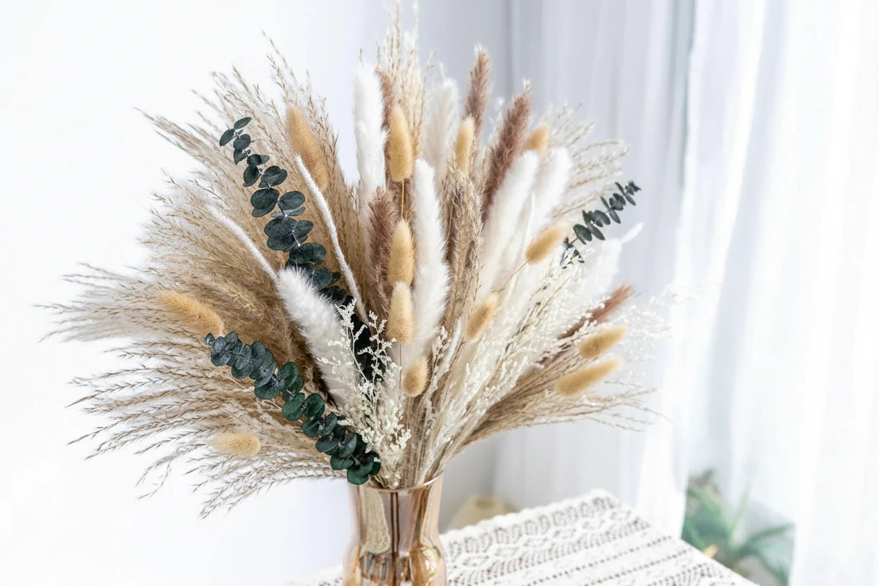Natural Pampas Grass Decor Bundle