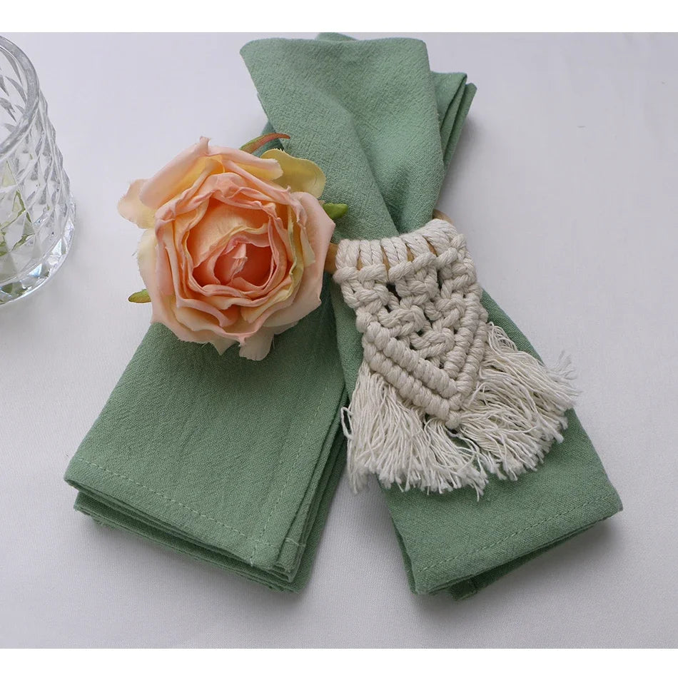 Elegant Cotton Table Napkins for Dining Setup