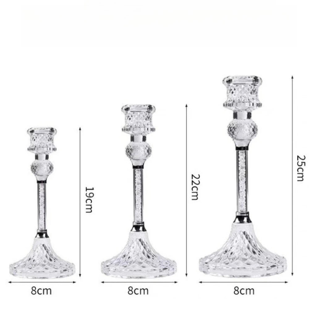 Crystal Candle Holder Set