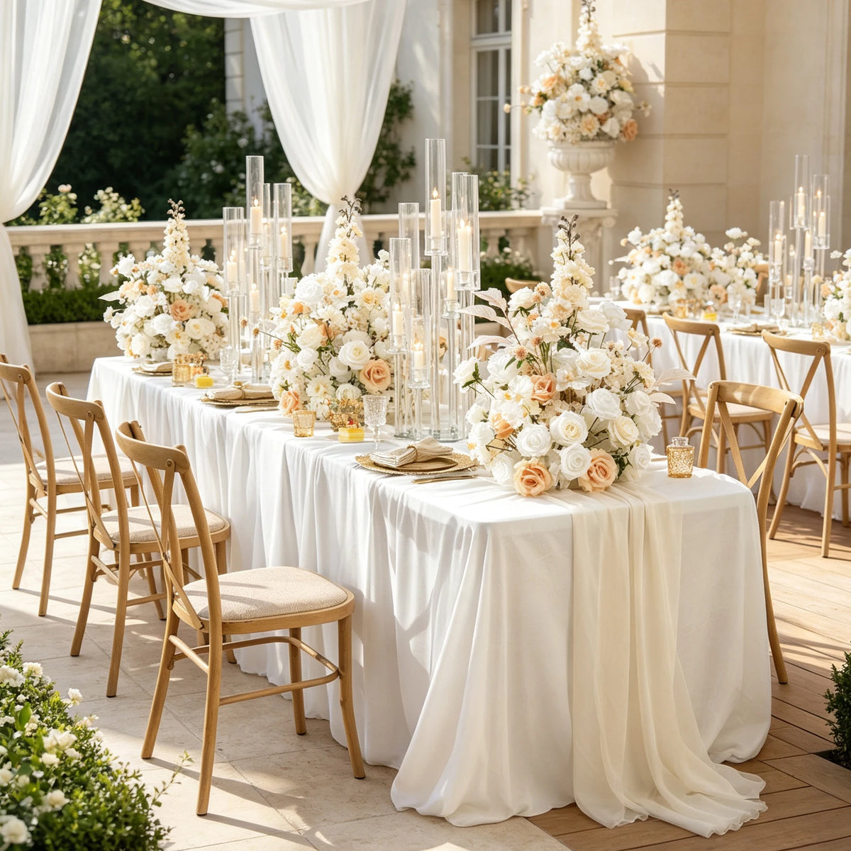 Lush Silk Floral Centerpiece Arrangement