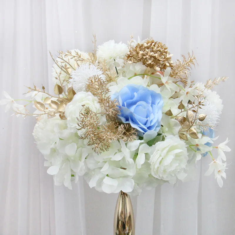 Boho Rose & Hydrangea Wedding Floral Arrangement – 4 Colors