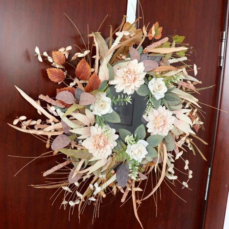 Decorative Boho Flower Wreath Garland