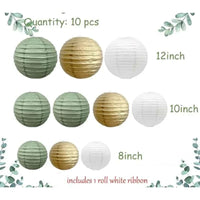Sage Paper Lantern Wedding Decoration Background Retro Green Lantern S