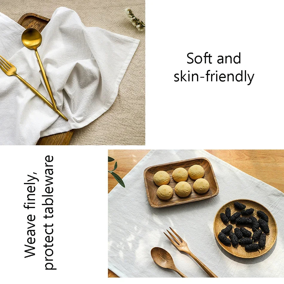 Elegant Cotton Table Napkins for Dining Setup