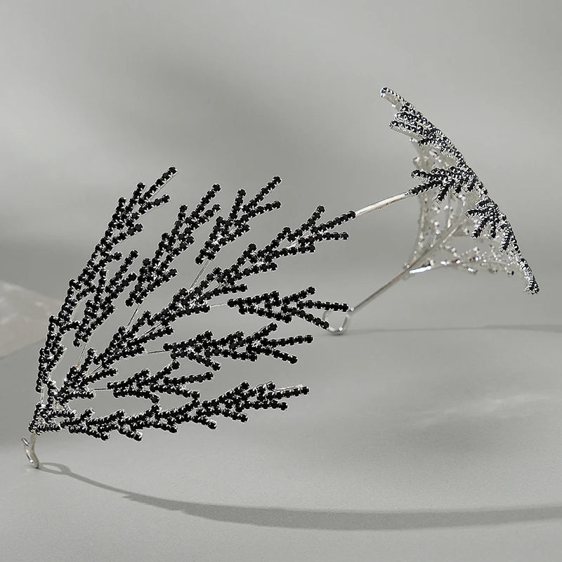 Silver Crystal Bridal Crown