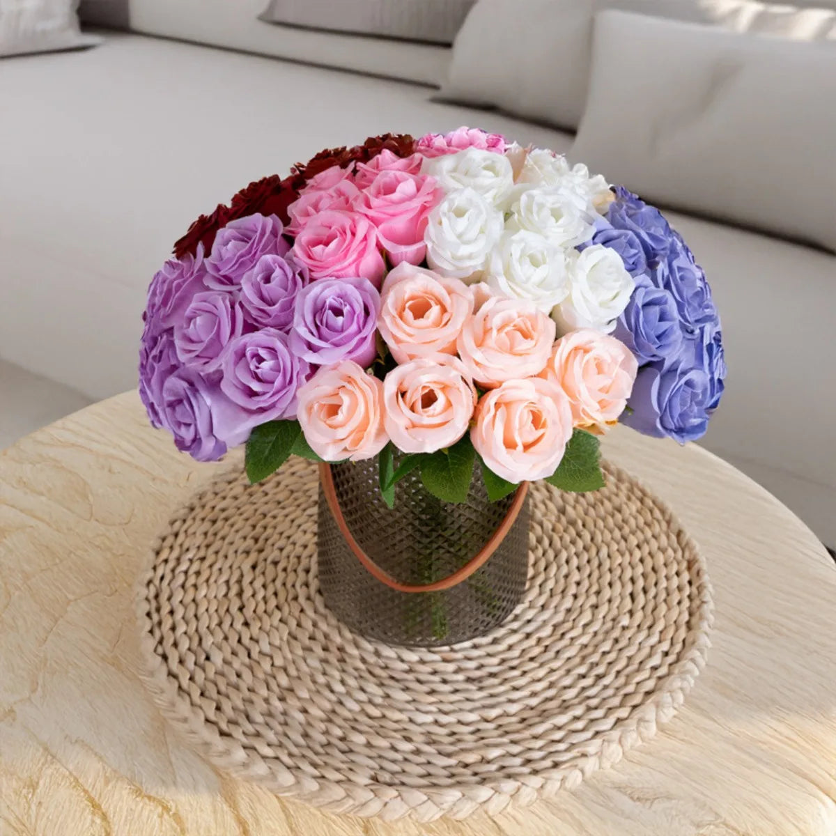 13in Artificial Rose Bouquet