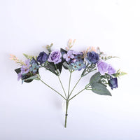 Beautiful Roses Autumn Artificial Flowers Silk Peony Hydrangea Big Bri